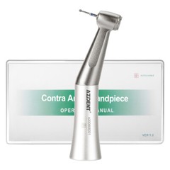 3 X Dental 1:1 Low Speed Handpiece Push Button Fit FG 1.6mm Burs Contra Angle US