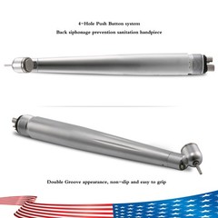 Dental 45 Degree Surgical High Speed Handpiece LED E-generator Push Button 4Hole