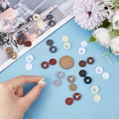 1 Box 200Pcs 8 Colors Hinged Screws Cover Caps Fold Snap Covers Plastic Shutter