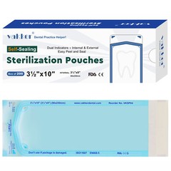 200pcs 3.5″ x 10″ Self Sealing Sterilization Pouches Autoclave, Sterilizer Bag