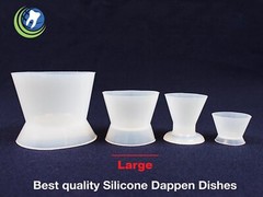 4 X DENTAL LAB FLEXIBLE SILICONE DAPPEN DISH MIXING BOWL CUP 30ml