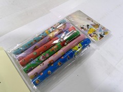 Disney 100 Character Pens 6 Pack Multicolor Cartoon Pen Set Kids Party