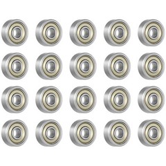 20Pcs 693ZZ Ball Bearing 3 x 8 x 4mm Double Shielded Deep Groove Chrome Bearings