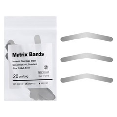 Dental Tofflemire Matrix Bands 0.04mm Margin Elevation Increased Curvature Steel