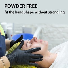 1000Pcs Black Vinyl Exam Gloves Latex Powder Free Disposable Medical Cleaning