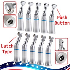 NSK Style Dental Push / Latch Head Contra Angle Handpiece Slow Speed E-type