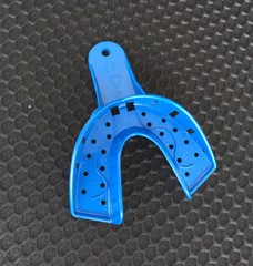 12 pcs Dental Impression Trays Perforated Plastic Autoclavable Upper/Lower L/M/S