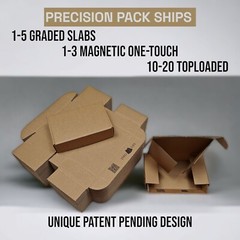Card Coats Precision Pack – Graded Slab Trading Card Shipping Box – (50 Pk)