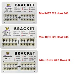 1-10 Kits Dental Orthodontic Bracket Braces Mini Roth/MBT 022 345/3 Hooks mx
