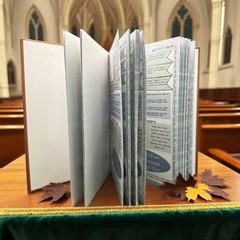 Bible Study Guide 66 Books Large Print Hardcover Journal Reflection Pages Script