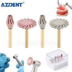 4 Pcs/Box Dental Composite Polishing Wheel Silicone Diamond 135°C Autoclavable