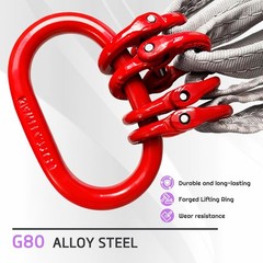 Four Leg Bridle Web Sling 5ft 6600lbs Lifting Slings with G80 Grab Hooks