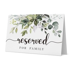 10 Rustic leaf Reserved Sign Reserved Table Sign Table Tent Wedding Sign Gue…