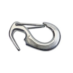 1-7/8″L Marine One Hand Snap Hank, Jib Hank Sail Snap Hook Stainless Steel 4 PCS
