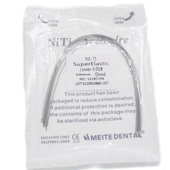 10 Bolsas Arcos de Ortodoncia Dental Redondos Niti Arco de Alambre Su