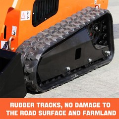 2025 Brand New Mini Tracked Skid Steer Loader 13.5HP 1600Ib Tracked Forestry USA