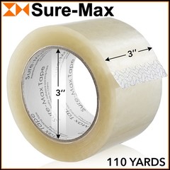 24 Rolls 3″ Extra-Wide Clear Shipping Packing Moving Tape 110 yds/330′ ea – 2mil