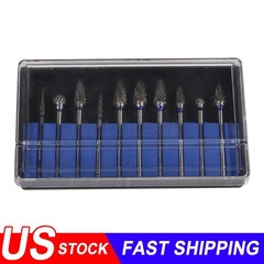 10 Pcs Dental Lab Polishing Bur Drills Tungsten Steel Carbide Burs Burrs 2.35MM