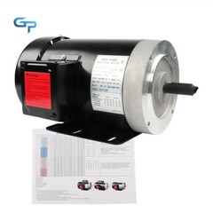 2 HP General Electric Motor 3 Phase 56C Frame 1800 RPM TEFC 230 / 460 Volt New