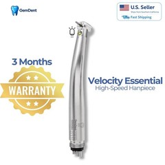 GemDent Fiber Optic E-generator LED High Speed Handpiece 4 Hole with Warranty