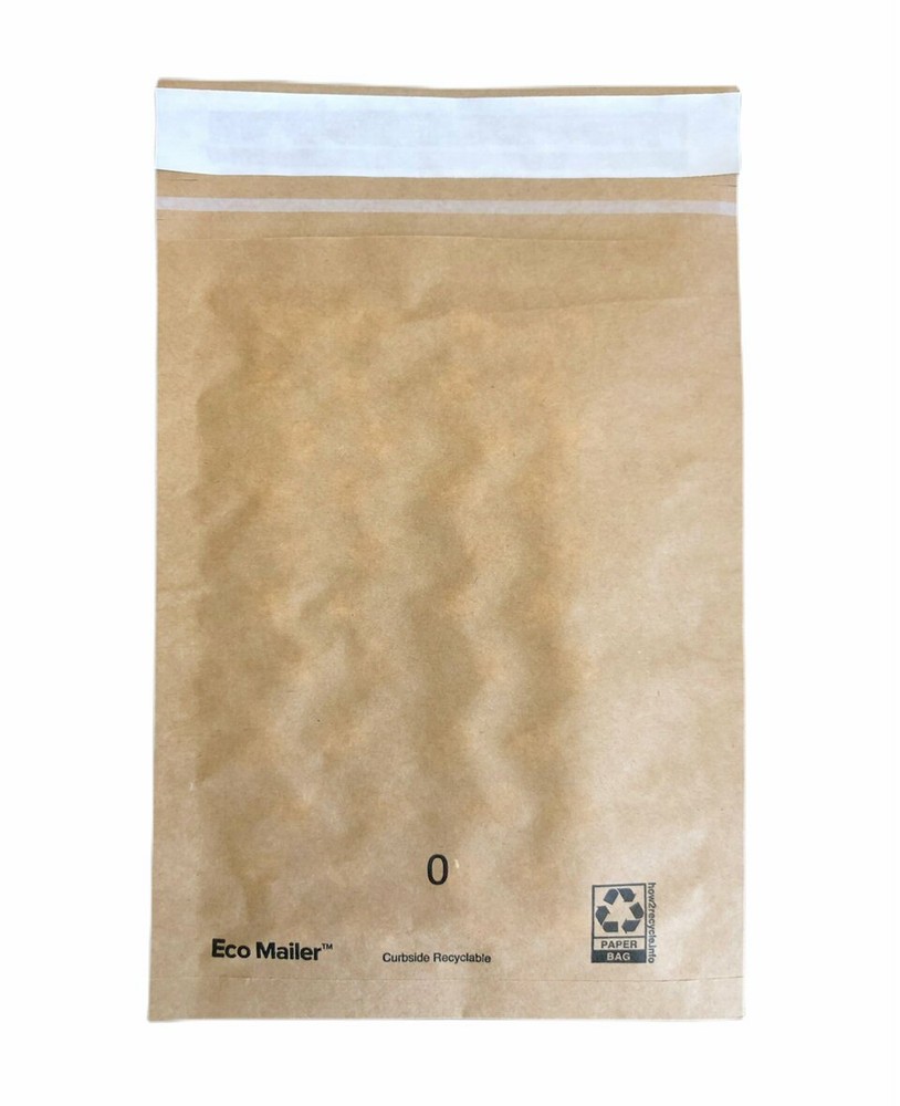 100 7″x9″ Recyclable Padded Mailers Eco Friendly Envelopes Self Seal Tear Strip