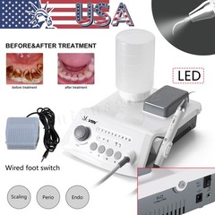 Dental 3 Way Air Water Syringe Triple Spray Handpiece with 2 Nozzles Tips Tubes