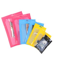 Plastic Sample Bags, Cosmetic Storage Pouches, Zipper Seal Lipgloss Packaging