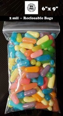 6″ x 9″ Clear Zip Seal Plastic Bags 2Mil Jewelry Pill Zipper Top Lock Baggies