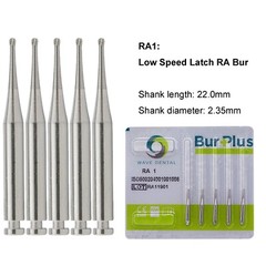 WAVE Dental Round Latch Carbide Bur RA 1 2 3 4 5 6 7 8 Midwest LA For Slow Speed