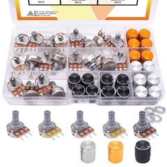 Professional 80PCS Potentiometer Set – 5 Types, Ideal for DIY Audio Applications