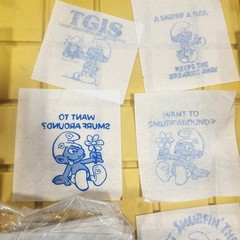 Vintage 80s Smurfs Cartoon T Shirt Transfers New Unused Lot Of 50+ Mixed B10