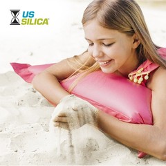 US Silica Snow White Comfortable Play Sand for Sand Tables, White, 50 Pound Bag