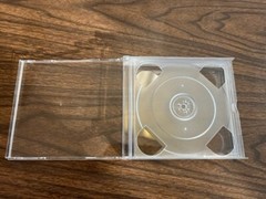 100 PCS 24MM MULTI 3 CD CASES CLEAR MULTI-3 CS CLEAR & 200 CLEAR TRAY KC02PK CDA