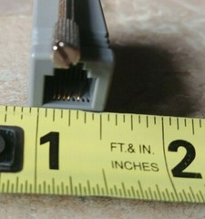NCR DB9 RJ12 Serial Cable Adapter 1639-K159 CN 10381 For Aloha & Radiant COM SER