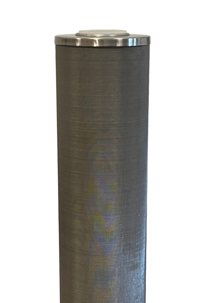 Hydro-Genics® Stainless Steel Cleanable Filter, 20″ length, 4.3″OD, 100 micron