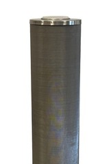 Hydro-Genics® Stainless Steel Cleanable Filter, 20″ length, 4.3″OD, 100 micron