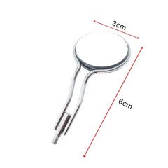 10x Mouth Mirrors Double Sided Front Surface No. 5 With 2x Scale Handles Dental