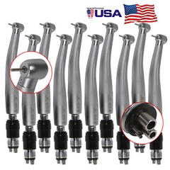 10 Dental High Speed Handpiece Turbine for NSK + 4 Hole Quick Coupler BM4
