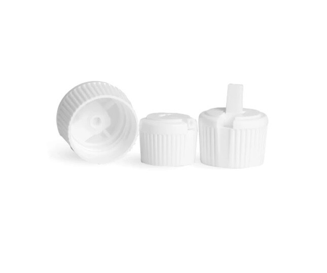 50 pcs Flip-Top Spout 1 inch diameter cap for 8 oz and 16 oz Bottles Plastic