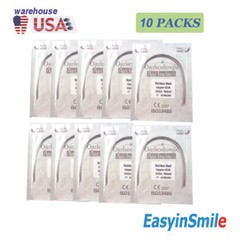 100 Wires Dental Orthodontic Arch Wires Stainless Steel Natural Round 012-018