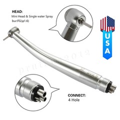 NSK Style Dental Mini Small Head High Speed Handpiece 4 Holes Paediatric Pedo