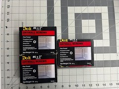 NOS 3-pounds LB Do It Best #6 x 2″ Fine Thread Phillips Head Drywall Screws