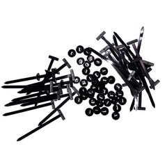 50PCS Nylon Universal Cable Heavy Duty Tie Buckle Self Locking Zip Ties Holder