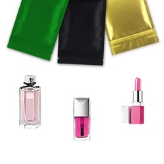 QQ Studio Foil Matte Packaging Bags With Zipper Seal Pouch for Beauty Products