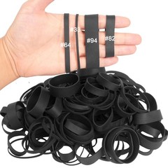 Rubber Bands Assorted Sizes Black Elastic Bands Tactical rubber band for Offi…