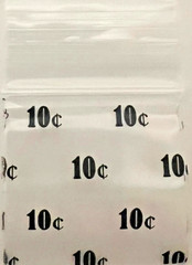 700 SMALL BAGGIES 1515 1.5″ X 1.5″ MINI RESEALABLE DESIGNER BAGS RED DICE