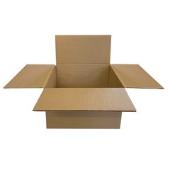 UOFFICE Flat Corrugated Boxes 12″ x 12″ x 6″ Bundle of 25 Shipping Boxes