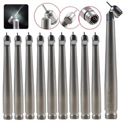 1-10 Pcs Dental 45 Degree LED E-generator High Speed Handpiece Surgical 2 Hole