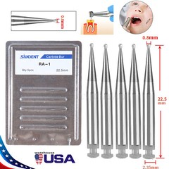 5-100 8 Types Dental Round Carbide Bur for Slow Speed Latch Type RA 1# – 8# Burs