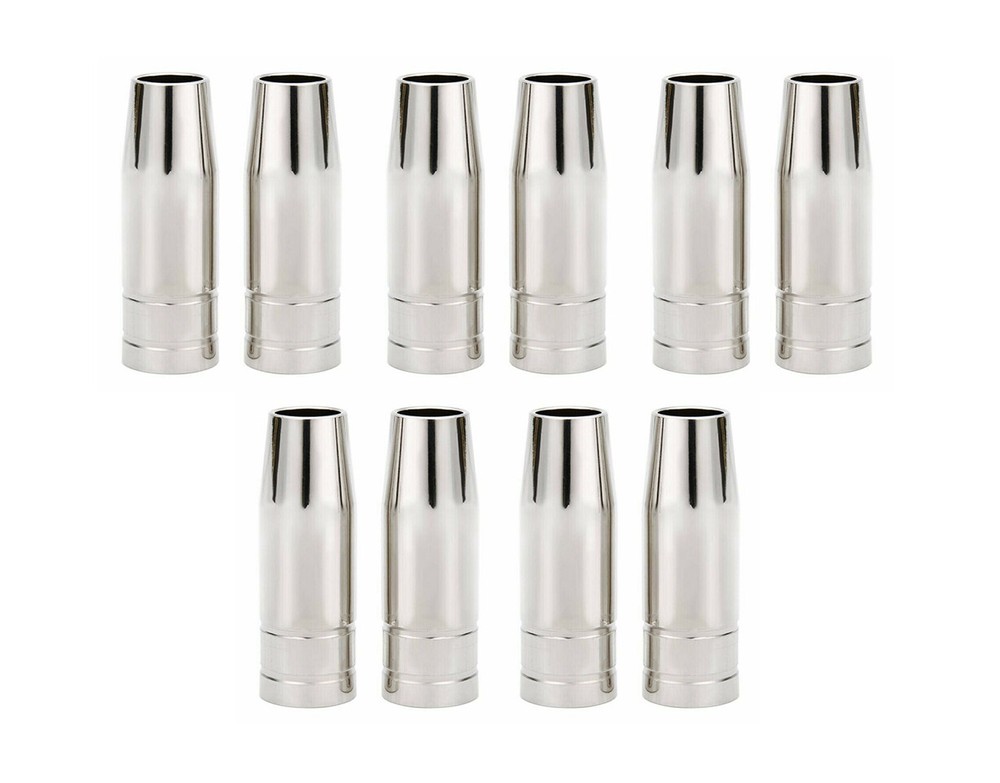 10-pk Gas Nozzle Conical fits Vulcan 160A MIG Welding Spool Gun 63793 Parts